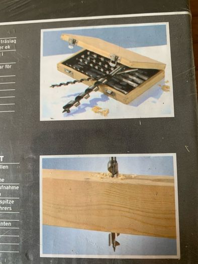Sealed (wooded Boxed) powerfix auger set of 6