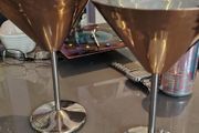 Copper cocktail glasses