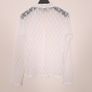 Wallis Cream White Sheer Floral Openwork Lace Button-Up Shirt Blouse 14UK/42EU Image 7