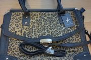 Leopard print bag brand with tags