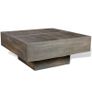 Coffee Table Dark Brown Square Solid Mango Wood Image 4