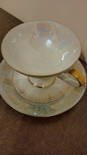 Vintage set of teacup and saucers