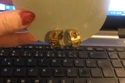 authentic christian dior earrings