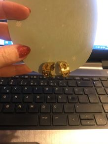 authentic christian dior earrings