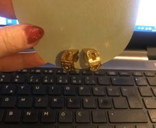 authentic christian dior earrings