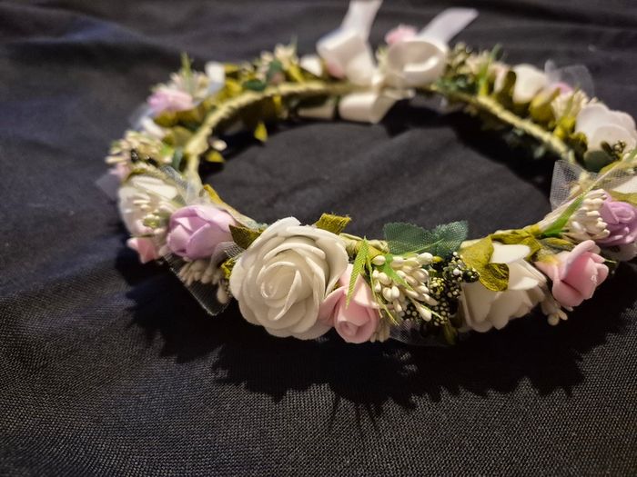 communion flower crown, headpiece , headband