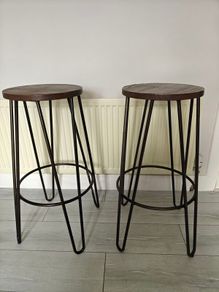 Two Bar Stools For Sale