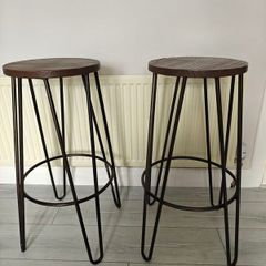 Two Bar Stools For Sale