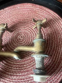 Antique brass taps ,