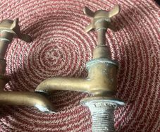 Antique brass taps ,