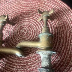 Antique brass taps ,
