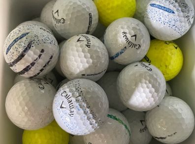 50 used Callaway Supersoft practice grade golf balls