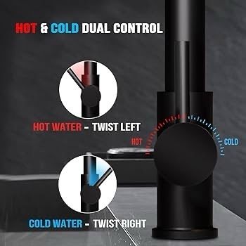 NEW SALE | Kitchen Tap, Kitchen Sink Mixer Tap with 360 Degree Swivel Pull Down Sprayer