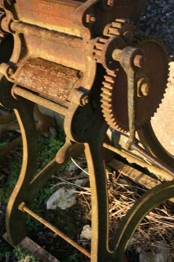 Antique Oil Cake Mill - Thompson Brothers  Vexford Antique Milling Machine