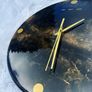 Black & Gold Resin Clock Image 4