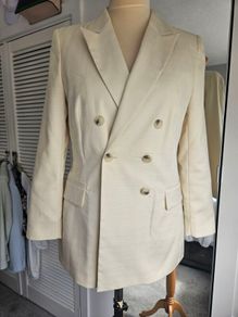 Lemon Cream Blazer Size 16