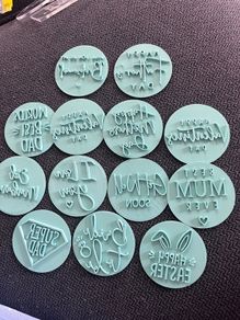Assorted cookie stamps