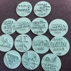 Assorted cookie stamps