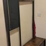 Walnut coat & shoe stand Image 2