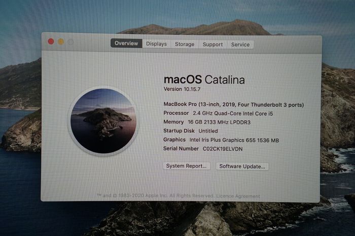 Apple MacBook Pro 13" (2019) | i5 2.4GHz | 16GB RAM | 4x Thunderbolt