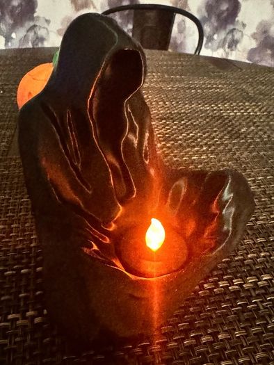 Death Candle Holder- Halloween Decoration