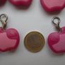Craft supplies,Charms,Pink apple charms, Image 3