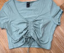 Shein Green cropped t shirt top Size Small