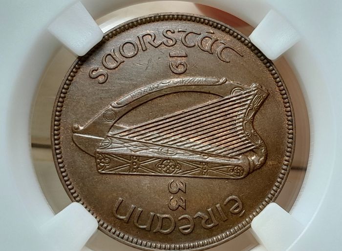 1933 Ireland 1d Freestate Penny High grade coin Read description
