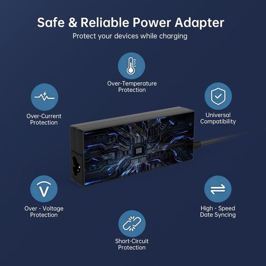 Universal Laptop Charger 15V 20V AC Adapter with 15 Tips for HP Dell Lenovo Acer ASUS Toshiba Sony Samsung