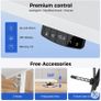 Electric Standing Desk, 160 x 60 cm Height Adjustable Sit Stand Desk with Splice Board and Memory Smart Pannel, Home Office Desk, White Image 3