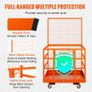 Forklift Safety Cage Work Platform 109 x 114.3 cm 635 kg w/ Wheels for Aerial Image 6