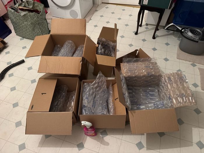 boxes moving