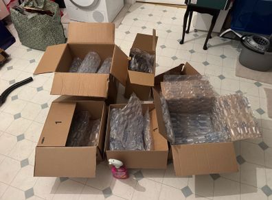 boxes moving