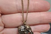 Vintage Style Accessorize Elephant Pendant Necklace Signed
