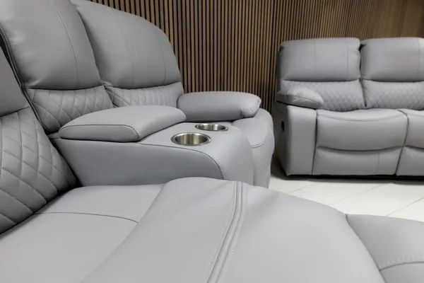 Rita recliner sofa 3+2 seater Light Grey