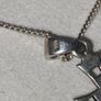 A silver marcasite cross & chain Image 5