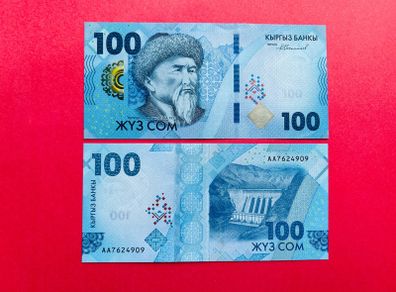 Kyrgyzstan. 100 Som  2023  Pick 36a   ( Uncirculated )
