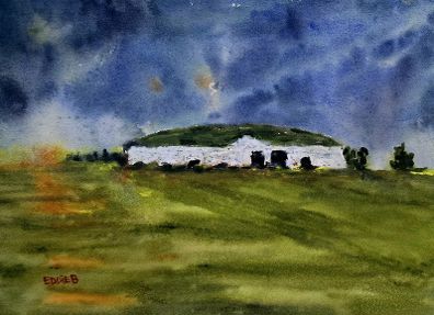 newgrange watercolour