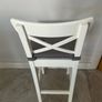 White breakfast bar stool x 3 Image 4