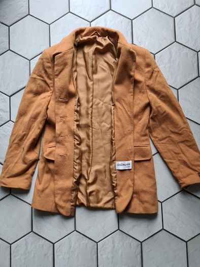 Steilmann Germany Jacket Blazer Cashmere Wool brown Size 10