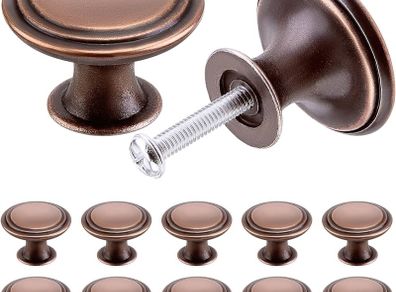 NEW SALE | 24PCS Vintage Cabinet Knobs, Chic Drawer Knobs, Antique Style Kitchen Cupboard Handles, 30mm Round Furniture Door Knobs