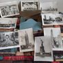 Old postcard album with 80 cards from 1914 to 1955,plus 10 miniature photos of New York,5 old John Hinde,postcards,3 old Iraqui postcards Image 3