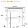 loft bed with desk and mattress Image 2