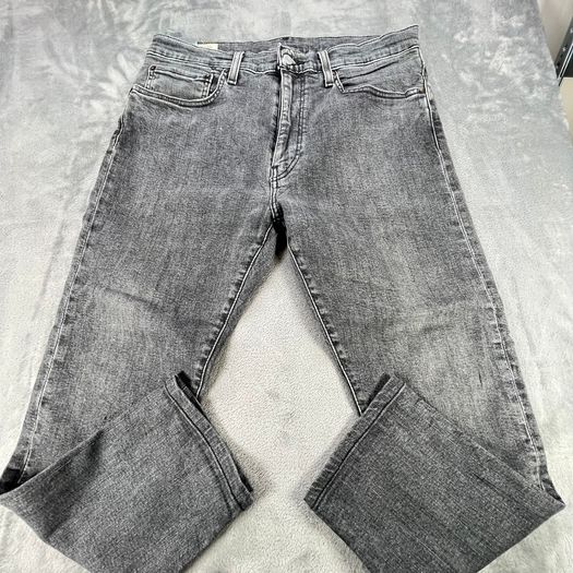 Levi's 512 Tapered Jeans Slim Fit - Premium Big E W34 L24 Washed Black/Grey