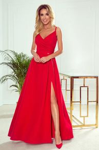 Red maxi dress