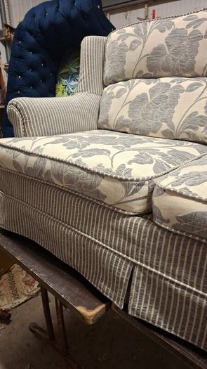 Vintage Bed Settee Newly Upholstered
