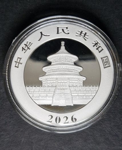 30 Gram Silver  Panda  2026  Yuan 10 Bu Coin
