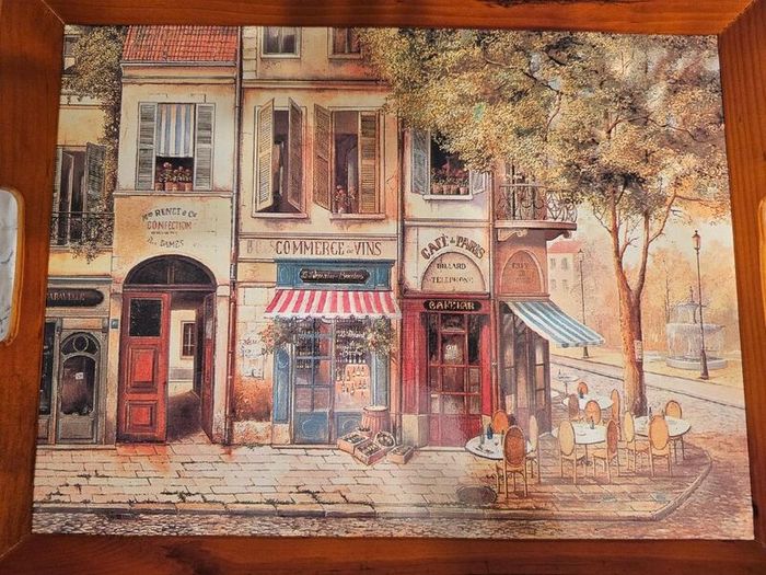 Vintage Pimpernel Parisian Scenes Lap Tray NEW