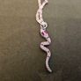 Sliver necklase - chain and silver ring snake Image 6