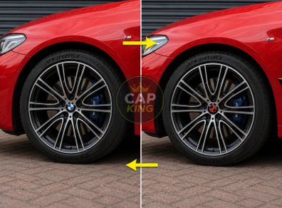 BMW Centre Caps (Red/black) FREE POST